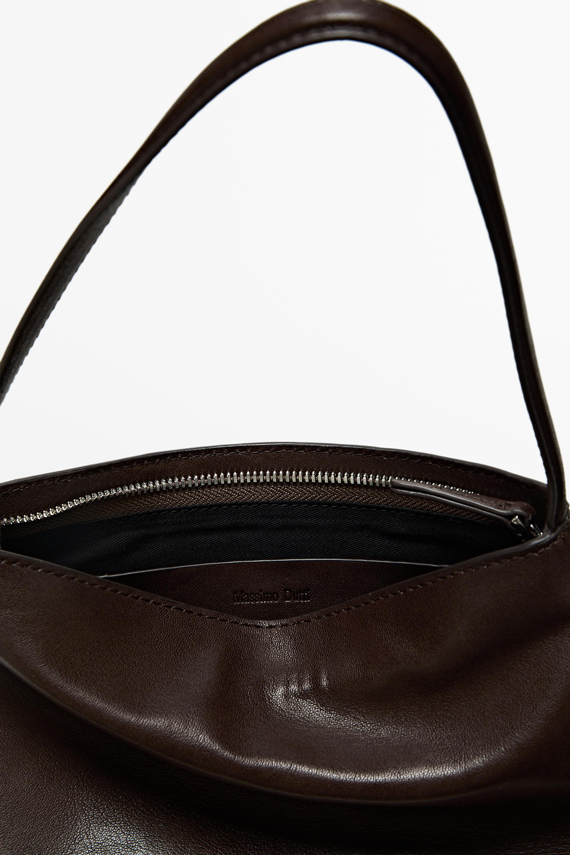 Small nappa leather shoulder bag